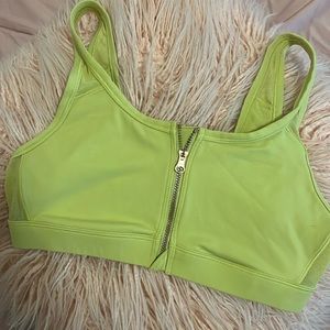 Aerie Mesh Zip Sports Bra
